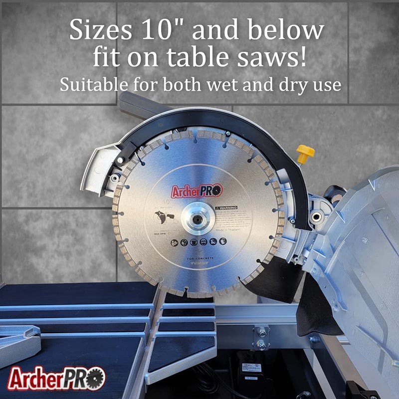 ArcherPro Archer PRO 16" in. Turbo Diamond Saw Blades for Fast Reinforced Concrete Cutting and Cured Concrete Cutting. for Cut-Off saws and Walk-Behind saws up to 13 HP. - Image 4